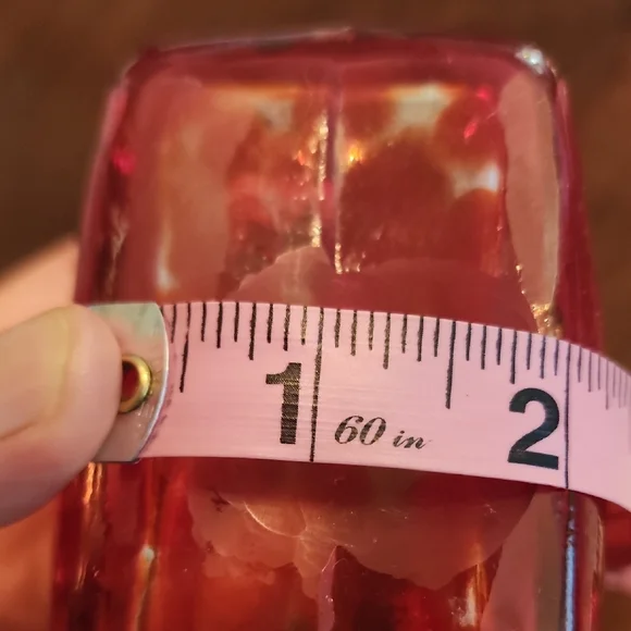 Vintage Murano Style Handblown Art Glass Rosette Purse Vase/Decor - Picture 9 of 10